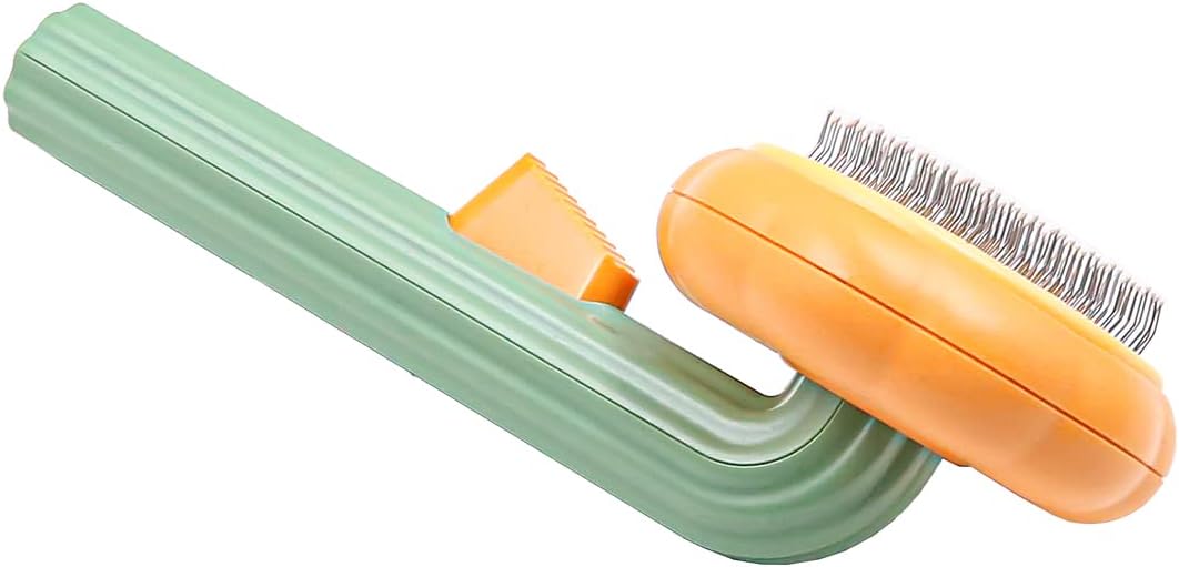 Brosse autonettoyante en forme de citrouille pour animal domestique